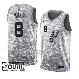 Canotte Bambino San Antonio Spurs Patty Mills 8 2018-19 Nike Grigio Swingman